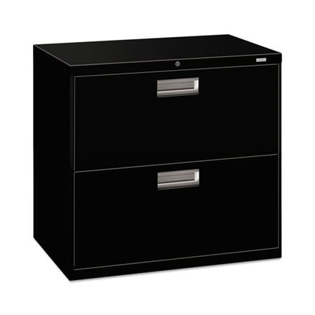 Hon HON, 600 SERIES TWO-DRAWER LATERAL FILE, 30W X 18D X 28H, BLACK 672LP